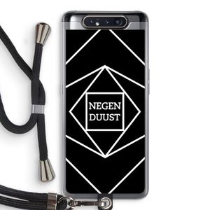 Negenduust geometrisch: Samsung Galaxy A80 Transparant Hoesje met koord