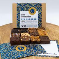 Eid Mubarak Mini's Box - 12 Brownies Per Post - Brievenbus Pakket - 12 smaken - Eid al-Fitr - Eid Mubarak - Eid cadeau- Suikerfeest - Halal Brownies