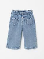 Baby jeans voor meisjes met zakken in hartvorm double stone