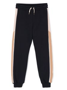 Chloé Kids pantalon de jogging à design colour block - Bleu