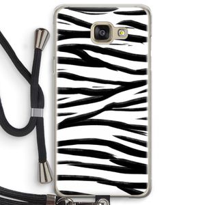 Zebra pattern: Samsung Galaxy A5 (2016) Transparant Hoesje met koord