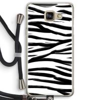 Zebra pattern: Samsung Galaxy A5 (2016) Transparant Hoesje met koord