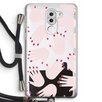 Hands pink: Honor 6X Transparant Hoesje met koord
