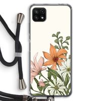 Floral bouquet: Samsung Galaxy A22 5G Transparant Hoesje met koord