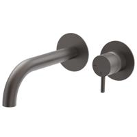 Wastafelkraan Duero | Inbouw | Mengkraan | Incl.Inbouwdeel | Rond | Grafiet PVD