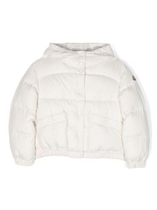 Moncler Enfant doudoune Ebre à patch logo - Tons neutres