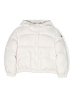 Moncler Enfant doudoune Ebre à patch logo - Tons neutres