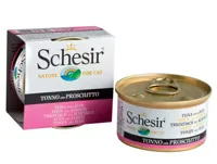 Schesir kattenvoer in gelei tonijn & ham 85g