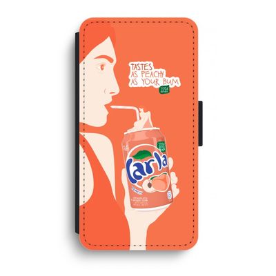 Peach please!: iPhone XR Flip Hoesje