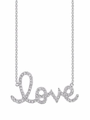 Sydney Evan collier en or blanc 14ct à diamants - Argent