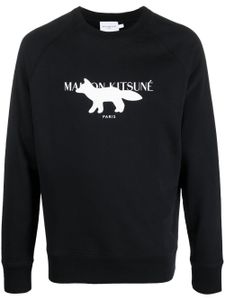 Maison Kitsuné sweat à logo imprimé - Noir