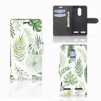 Lenovo K6 Hoesje Leaves - thumbnail