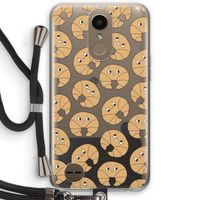 Croissant: LG K10 (2017) Transparant Hoesje met koord