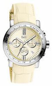 Horlogeband Dolce & Gabbana DW0678 Leder Beige 22mm