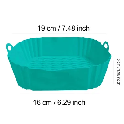 AirBake - Siliconen Airfryer Pot & Bakvorm - Herbruikbare Vierkante Oven- en BBQ-tray