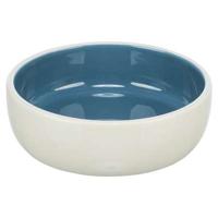 TRIXIE VOERBAK KAT KERAMIEK CREME / BLAUW
