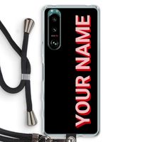 Namecase: Sony Xperia 5 III Transparant Hoesje met koord