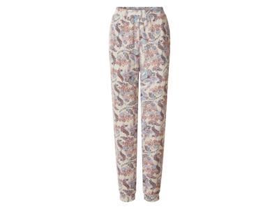 esmara Dames broek (Print/blauw/wit, M (40/42))