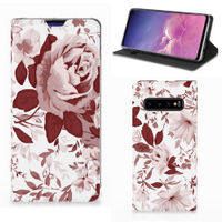 Bookcase Samsung Galaxy S10 Watercolor Flowers