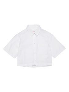 MAX&Co. Kids chemise en coton à logo brodé - Blanc