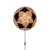 Wandlamp Andros - Naturel/Zwart - Ø45cm