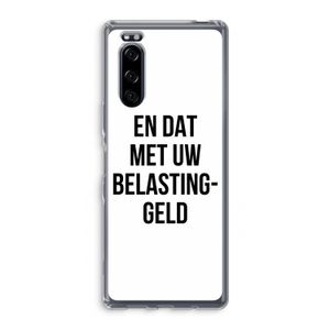 Belastinggeld: Sony Xperia 5 Transparant Hoesje