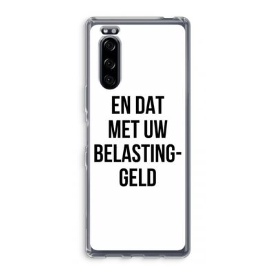 Belastinggeld: Sony Xperia 5 Transparant Hoesje