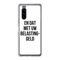 Belastinggeld: Sony Xperia 5 Transparant Hoesje
