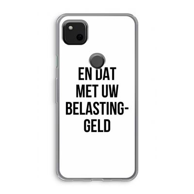 Belastinggeld: Google Pixel 4a Transparant Hoesje