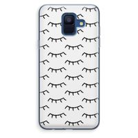 Wimpers: Samsung Galaxy A6 (2018) Transparant Hoesje