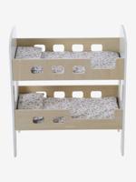 Stapelbed voor poppen in FSC®-hout wit