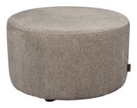 Dutchbone Poef 'Rocca' Geweven stof, kleur Cappuccino
