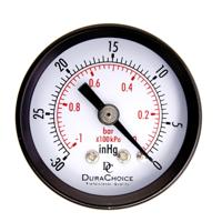 Double Scale Vacuum Mini Shockproof Pressure Gauge