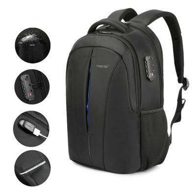 Waterdichte 15 6-inch laptop rugzak anti-diefstal Business reizen rugzak schooltas (zwart + blauw upgrade)