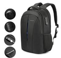 Waterdichte 15 6-inch laptop rugzak anti-diefstal Business reizen rugzak schooltas (zwart + blauw upgrade)