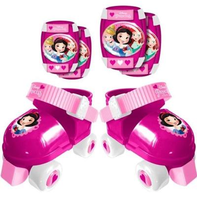 DISNEY PRINSES Stel rolschaatsen met elleboogbeschermers / kniebeschermers