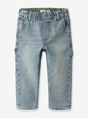 Taps toelopende jeans in worker-stijl voor babyjongens van NAME IT jeansblauw Taps toelopende jeans in worker-stijl voor babyjongens van NAME IT jeansblauw