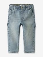 Taps toelopende jeans in worker-stijl voor babyjongens van NAME IT jeansblauw