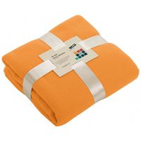 Fleece deken oranje