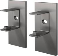 ZACK Linea Muurbeugel voor verlijming set 2 stuks grafiet