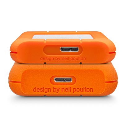 LaCie Rugged Mini externe harde schijf 2 TB 5400 RPM Micro-USB B 3.2 Gen 1 (3.1 Gen 1) Oranje, Zilver