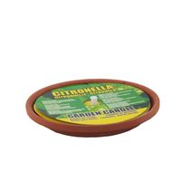 Citronella kaars in terracotta schaaltje - 3 branduren - citrusgeur   -