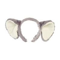 Verkleed diadeem met oortjes - Olifant - dierenpak - kinderen - grijs