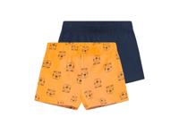 lupilu 2 baby broekjes (oranje/navy, 62/68)