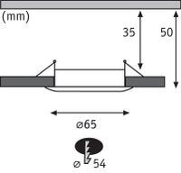 Paulmann 943.02 Verzonken spot Niet-verwisselbare lamp(en) LED - thumbnail