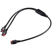 2-weg accu-aansluitverdeelkabel TC-12195708 Zwart TRU COMPONENTS Inhoud: 1 stuk(s)