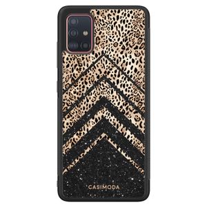 Samsung Galaxy A51 hoesje - Chevron luipaard