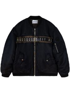 AMBUSH veste bomber bicolore ceinturée - Noir