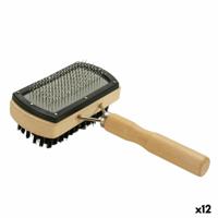 Hondenkam Mascow Bruin Grijs 10 x 17 x 5 cm Dubbel (12 Stuks)