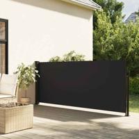 VidaXL Windscherm uittrekbaar 120x500 cm zwart